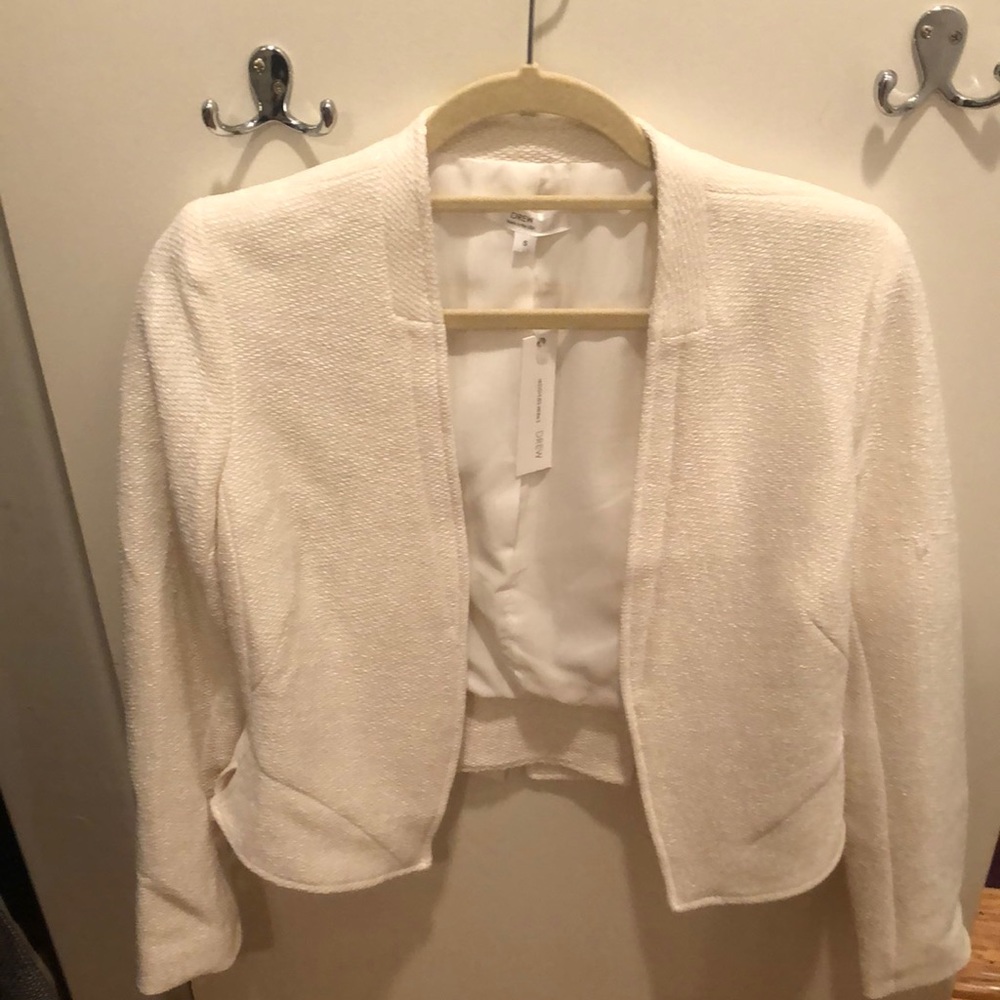 Drew White Blazer